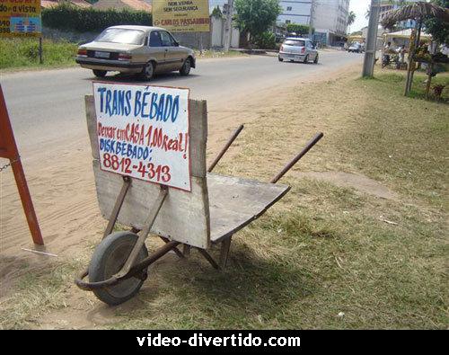 Transporte para bêbados!