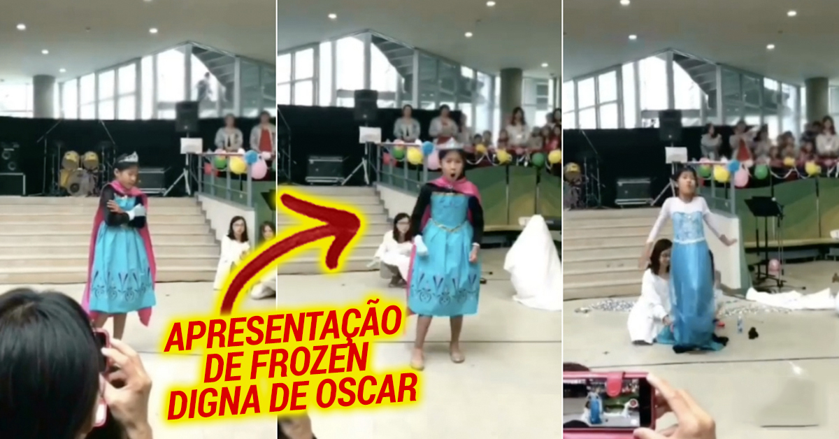 3 amigas fazem apresentação de FROZEN fantástica!