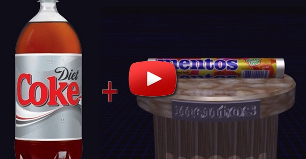 Japonês utiliza mentos e coca-cola para fazer uma jacuzzi