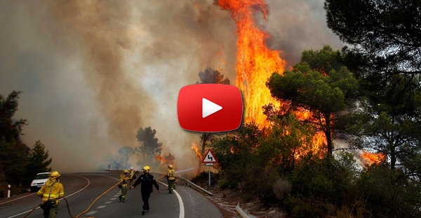 Atravessar um fogo florestal!