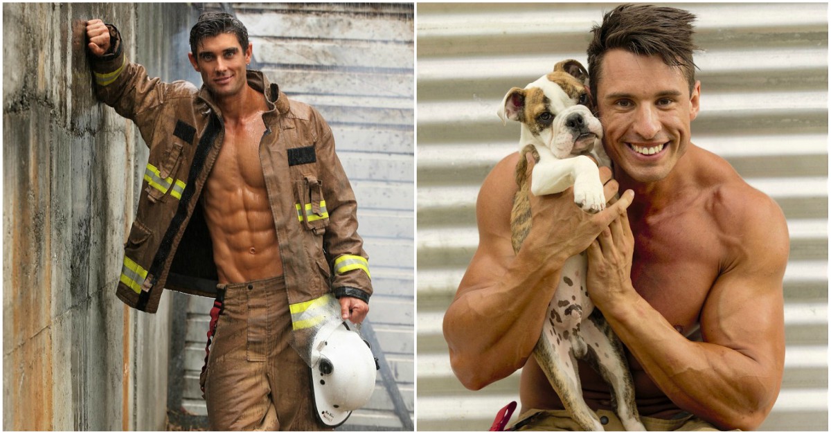 Bombeiros australianos posam para calendário solidário